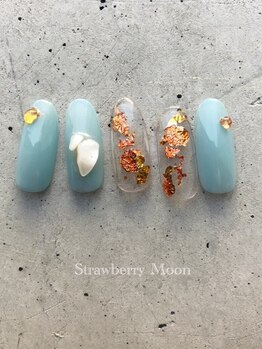 サロンストロベリームーン(Salon Strawberry Moon)/ニュアンスネイル