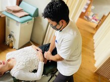 骨盤整体院ばんだいの雰囲気（姿勢・猫背改善、産後のケアを矯正専用ベッドを用いて行います！）