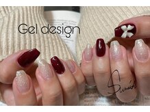 サンリッチ 恵比寿(Sunrich)/ボルドー×リボン