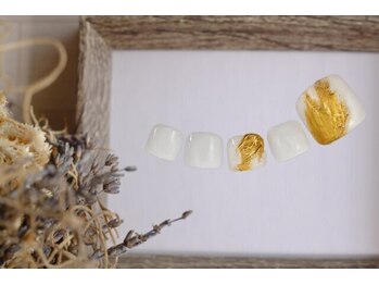 ファストネイル 恵比寿駅前店(FAST NAIL)/フット　ミラーネイル【11696】