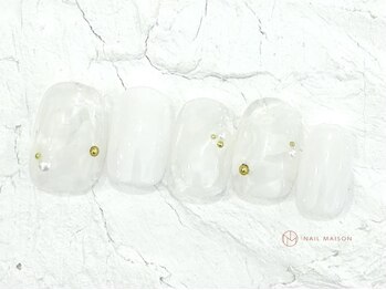 ネイルメゾン 池袋店(NAIL MAISON)/もやもやホワイト¥8050
