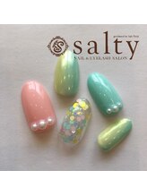 ネイルアンドアイラッシュサロン ソルティ 寺田町(salty)/ハンドネイル/アート10本コース