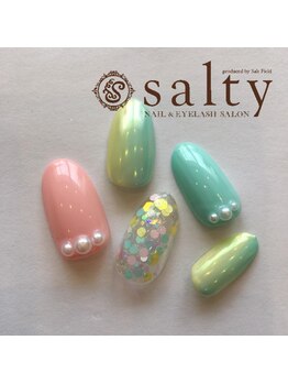ネイルアンドアイラッシュサロン ソルティ 寺田町(salty)/ハンドネイル/アート10本コース