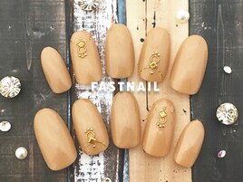 キャメルのネックレス風¥5500