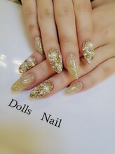 トータルビューティーサロン ドールズ(total beauty salon Dolls)/ラメワンカラー埋め尽くし