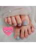 【フットジェル】マグネットorフラッシュネイル ¥6800
