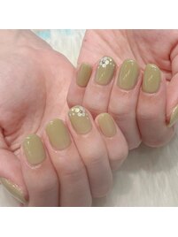 お花シンプルネイル！