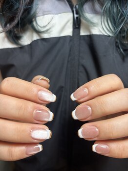 テソロネイル(TESORO nail)/Wフレンチネイル
