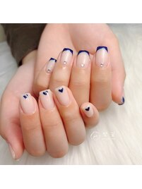 手書きハートネイル