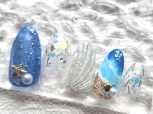 ネイルサロン アジュール(nail salon Azur)の雰囲気(大人上品♪貝殻&海ネイル☆ 定額¥6500)