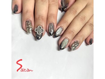 サロン ド サイタン(SALON de SAITAN)/ブラックネイル
