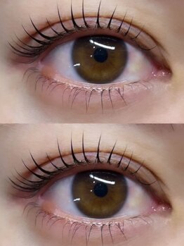 コクアアイラッシュ チハヤ(KOKUA eyelash chihaya)の写真/《メーテルラッシュリフト専門》経験豊富なアイデザイナーが目の形に合わせ優しい印象になるようデザイン♪