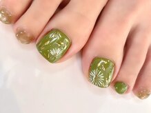 キラネイル アンド アイラッシュ by World Beauty(KIRA)/フラワーフットネイル