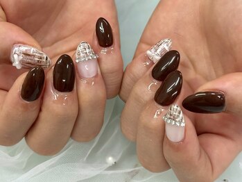 ネイルネージュ 錦糸町(Nail Neige)/持ち込み/ツイード/ワンホン