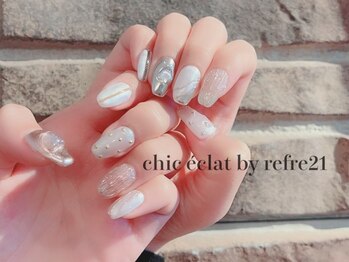 シックエクラ バイ リフレ21(chic eclat by Refre21)の写真/最旬のカラー/パーツ/デザインを豊富にご用意◎ふと目にとまるような洗練された上品な指先を演出☆