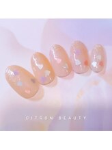 シトロン ビューティー(CITRON BEAUTY)/キラキラハートホロネイル