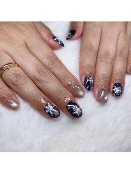 ミミネイル 野芥店(Mimi Nail)/冬といえば結晶アート♪
