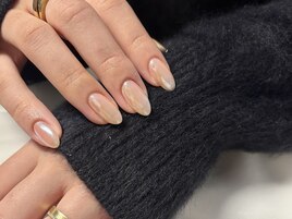 艶々ミラーネイル