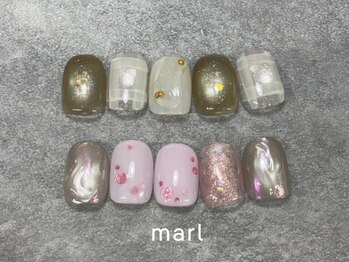 マール 表参道店(marl)の写真/最旬お洒落ネイルが叶う!!高技術&モチの良さ◎毎月新作デザイン更新!