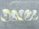 黄色ラメうねうね夏¥7550