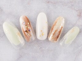 秋色ニュアンスネイル