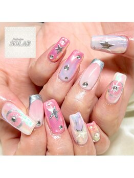ソラール(SOLAR)/ミラー☆ピンクネイル