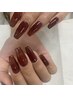 【 long nail 】フルチップ長さ出し＋ワンカラー　