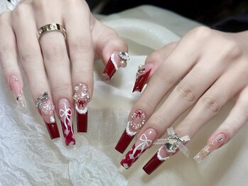 クリスマスネイル・フレンチ