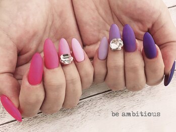 ネイルサロンアンドスクール ビーアンビシャス(be ambitious)/お任せニュアンスネイル★8800円