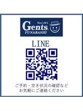 ジェンツ フナバシ(Gents.FUNABASHI)/店舗のLINE登録はこちらから