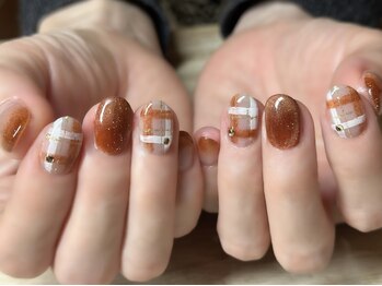 アミュリー ネイル アトリエ(Amury nail atelier)の写真/【おまかせシンプルネイル★アート2本7000円】ミラー,マグネット,フラッシュラメ☆カラー追加OK◎