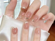 ベストネイル 大宮東口店(Best Nail)/斜めガラスフレンチ