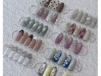 シーネイルサロン 香取店(C nail salon)の写真/【季節のtrend￥7000～】迷う人続出！可愛い系～キレイ系まで豊富なデザインからお選びください♪