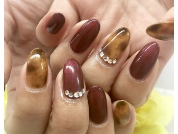 ディーネイル 京橋(D-nail)/立和名/秋先取り!べっ甲ネイル☆