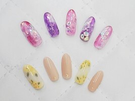 キラキラクリアネイル