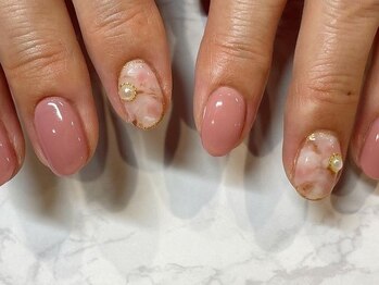 アンジュネイル(Angenail)/大理石ニュアンス nail