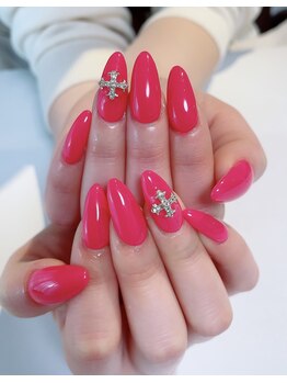 ネイルサロン エフ(ef)/ビビットピンク