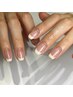 《nail/hand》フレンチコース ¥7500*ベースカラー無しクリアベース*