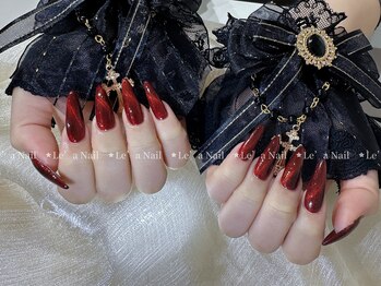 レアネイル 渋谷店(Le’a nail)/赤マグネットネイル