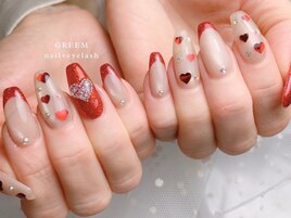 ハートホロネイル