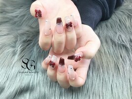 リボンネイルデザイン