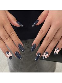 ワンカラー/リボン/長さ出し