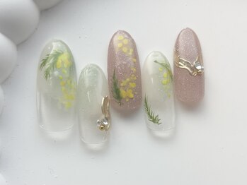 ミモザネイル/7000円