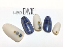 ネイルサロンアンヴェール(ENVIEL)/カジュアルチェックネイル