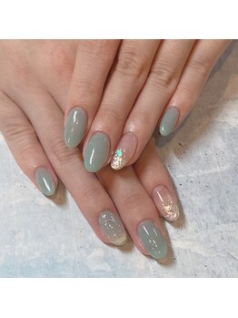 リリフリー(riri Free)/くすみカラーネイル