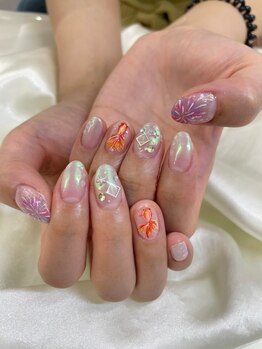 アルセア 上野御徒町店(Alcea)/手描き 金魚 夏 花火