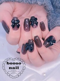 シースルブラックネイル