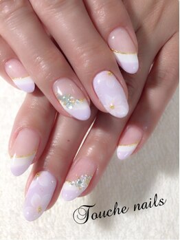 トゥーシェネイルズ(Touche'nails)/お客様ネイル　7000円