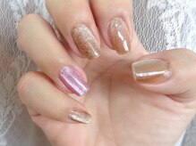 アミュリー ネイル アトリエ(Amury nail atelier)/メタリック ギャラクシー 大人