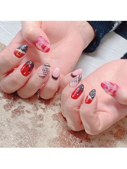 ユーズネイル シュエット(yu’s nail Chouette)の写真/【やり放題コース】で華やかな指先をご提供します♪繊細なアートで周りと差をつけましょう◎